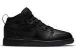 Jordan 1 Mid Triple Black Tumbled Leather (PS)